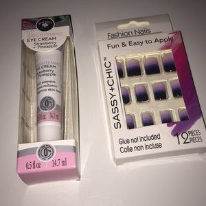 Eye Cream and Press-On Nail Bundle- (Set of 2)